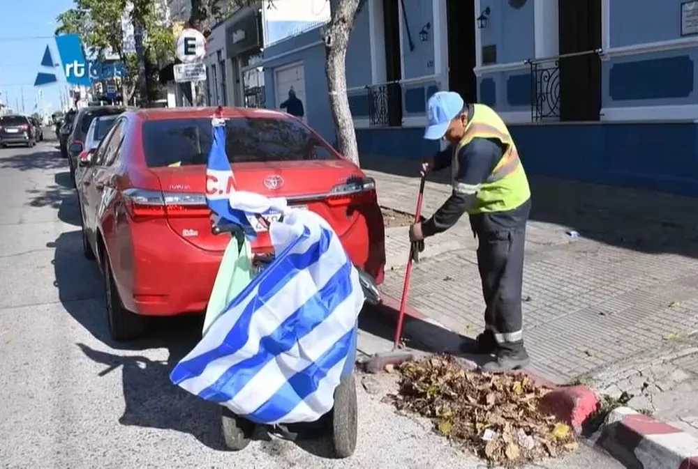 José Chagas, el padre de Rodrigo Chagas, en Artigas