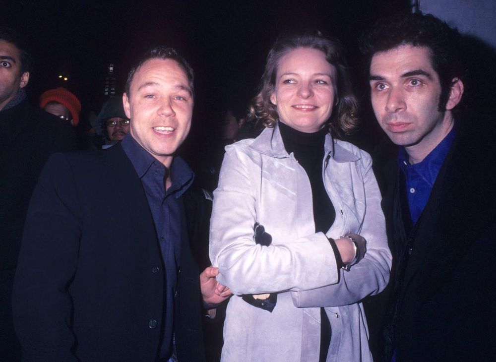 Stephen Graham y la actriz Cara Seymour en la presentacion de la película Gangs of New York en 2002.
