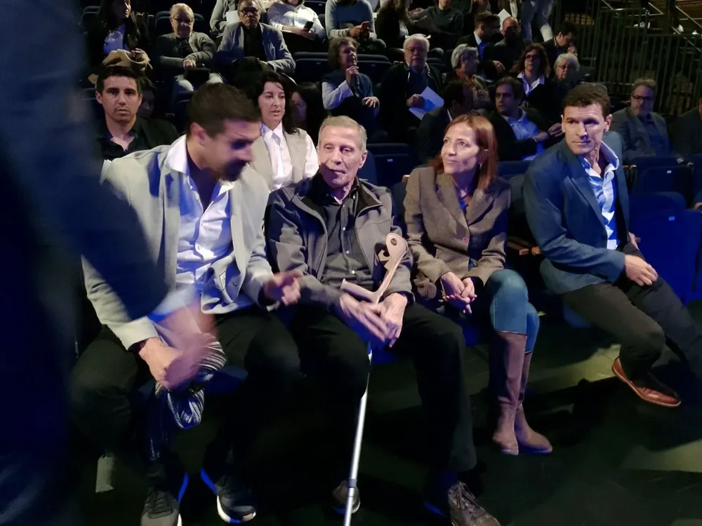 Tabárez en el Auditorio Adela Reta por el lanzamiento del programa Más Mutual