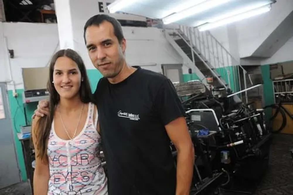 Juan Cardellino y su hija Belén