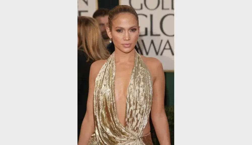 Jennifer López en los premios Golden Globes 2010