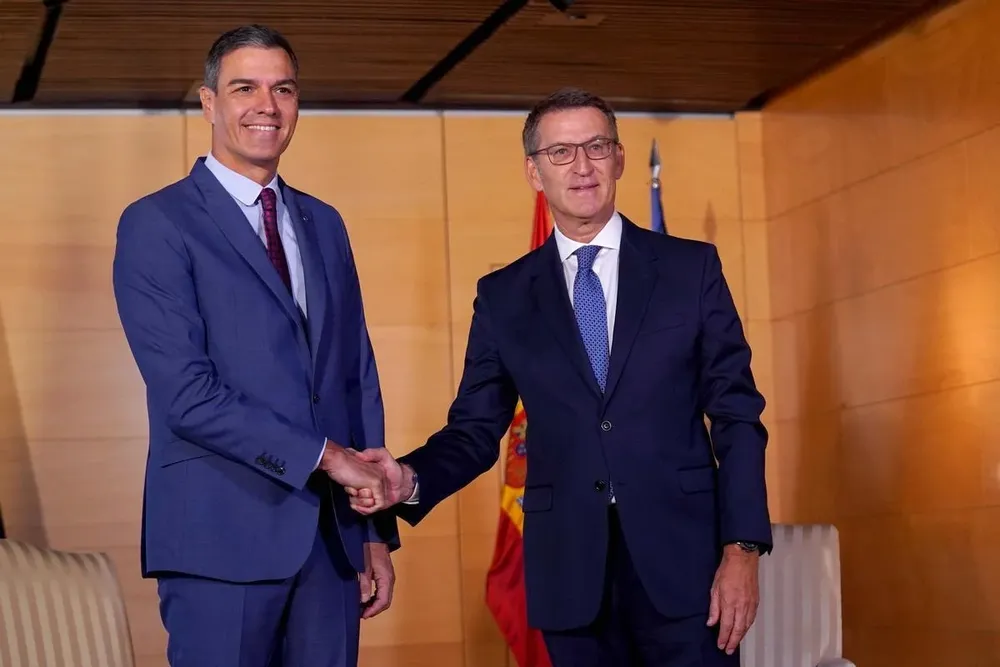 Alberto Nuñez Feijóo y Pedro Sánchez