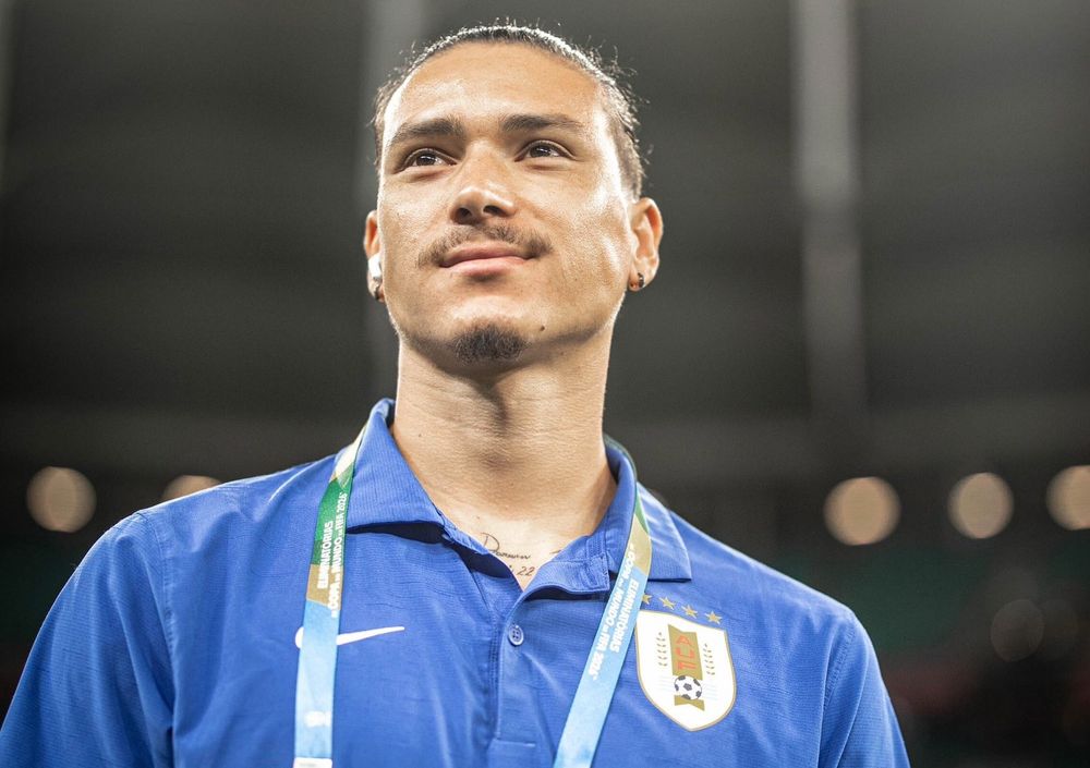 Darwin Nüñez con la selección de Uruguay Darwin Nüñez con la selección de Uruguay