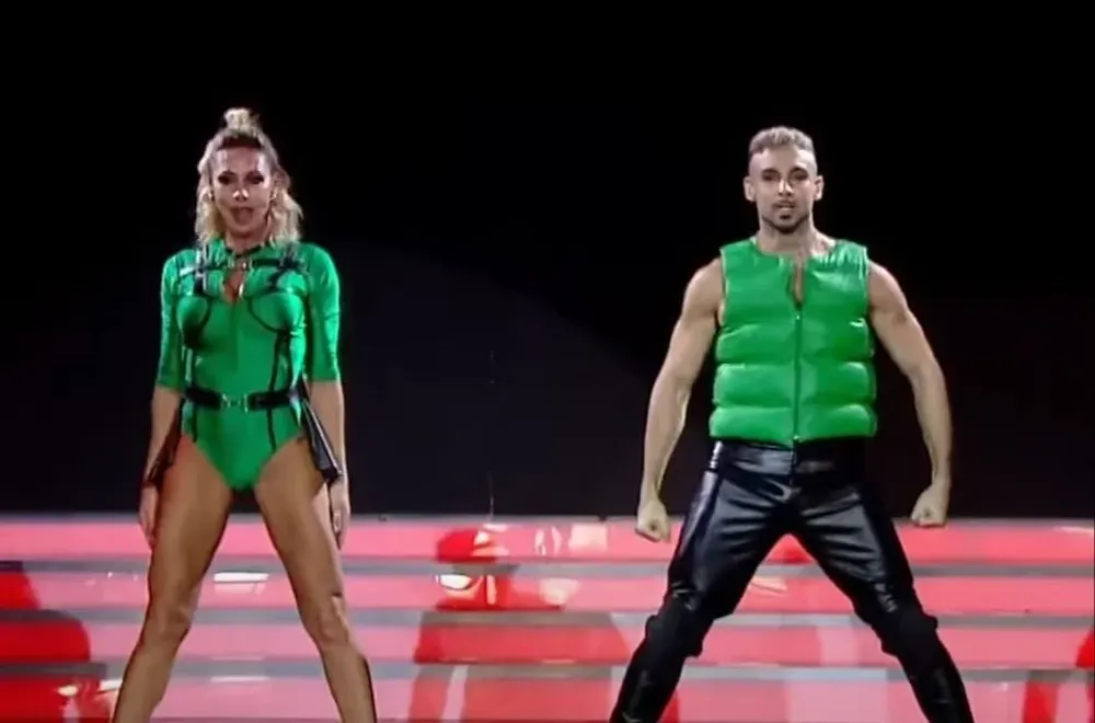 Mónica Farro en el Bailando