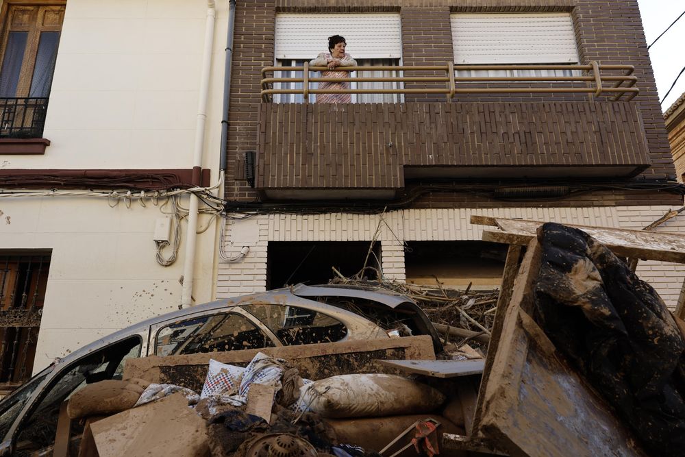 Una imagen del temporal que azota Valencia.
