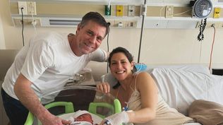 Sofía Rodríguez junto a su pareja y su hijo Borja