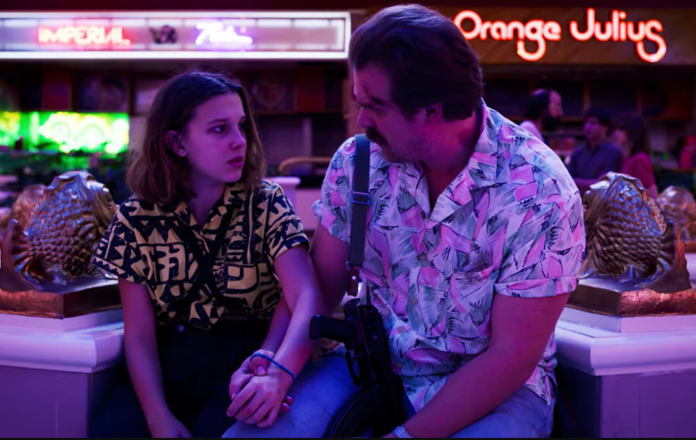 Millie Bobby Brown y David Harbour