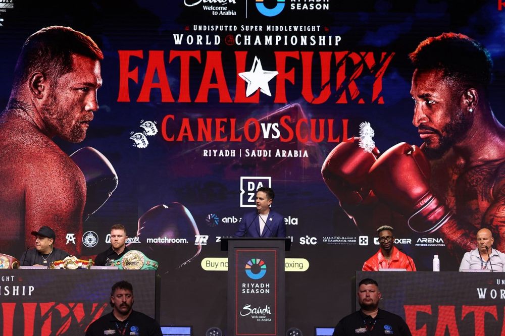 La presentación de Canelo Álvarez vs William Scull La presentación de Canelo Álvarez vs William Scull