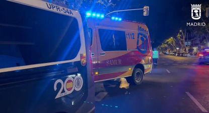 Policía Nacional y Samur Protección Civil