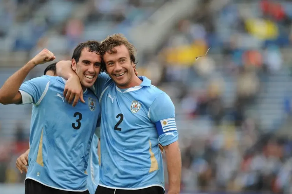 Diego Godín y Diego Lugano