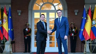 Pedro Sánchez y Daniel Noboa