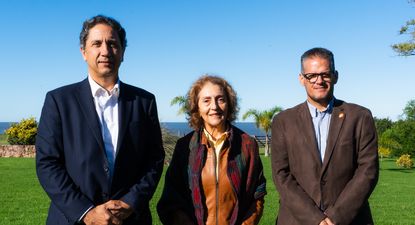 José Martín Imaz, presidente de Acodike Supergás S.A., Graciela Apariquián, vicepresidente, y Ricardo Cartagena, gerente general.