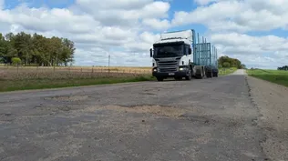 Rutas con desperfectos. Archivo.