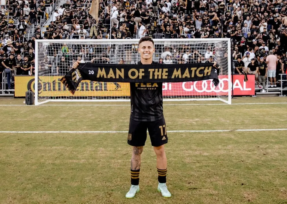 Brian Rodríguez fue elegido el mejor jugador del clásico con sus dos goles para Los Angeles FC ante Los Angeles Galaxy en la MLS