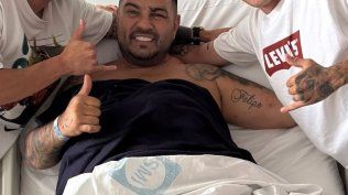 El jugador de Peñarol que fue a visitar al Chino Lasalvia, quien sigue internado tras el duro accidente que sufrió