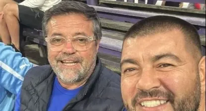 Ricardo Caruso Lombardi (izquierda) con Edgardo Lasalvia (derecha)