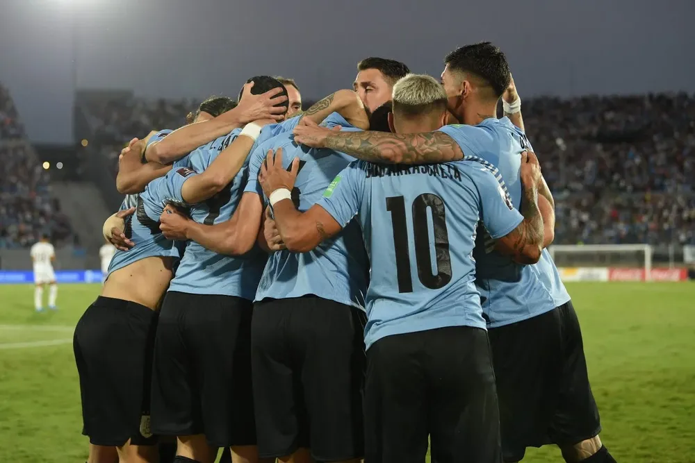 Uruguay celebra una goleada ante Venezuela