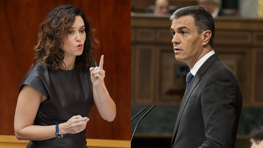Isabel Díaz Ayuso y Pedro Sánchez