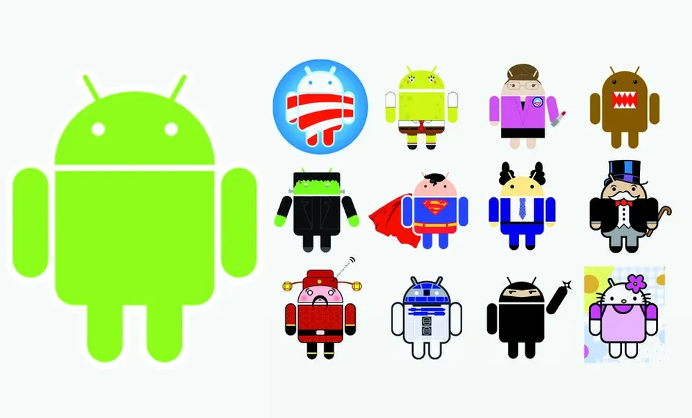 El logo de Android es de código abierto y permite que cualquier usuario lo personalice