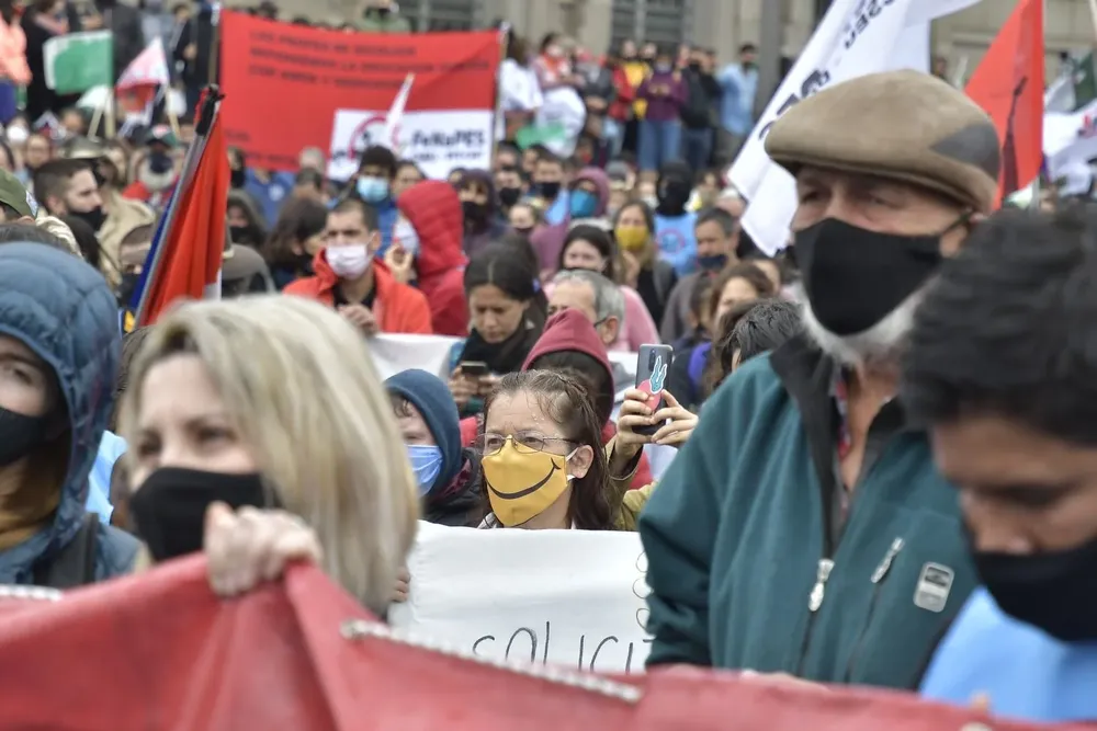 Movilización de los sindicatos de funcionarios públicos.