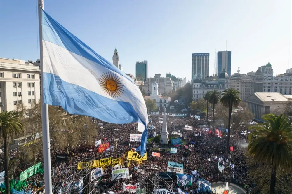 02092022 Protesta en Buenos Aires enrespaldo a Cristina Kirchner tras intento de magnicidio