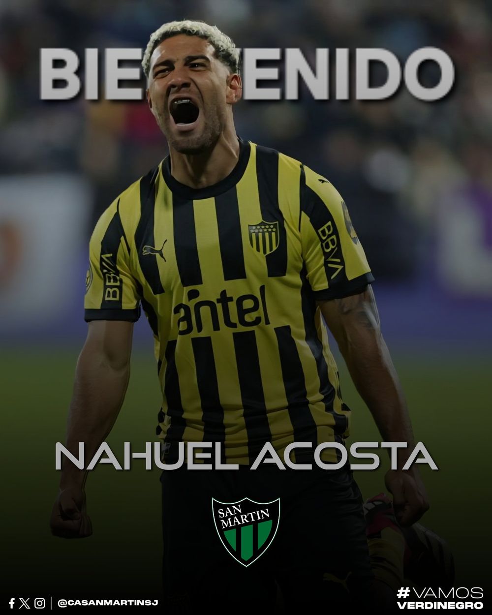 Nahuel Acosta fue presentado en San Martín de San Juan