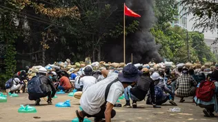Protestas en Birmania contra la junta militar