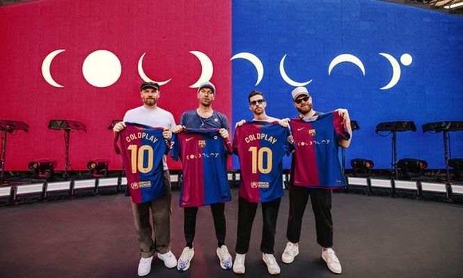 El Barça llevará el logo de Coldplay.