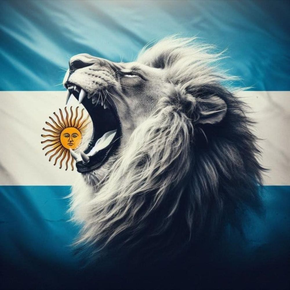 Milei respondió en sus redes con la foto de un león y la bandera argentina.&nbsp;