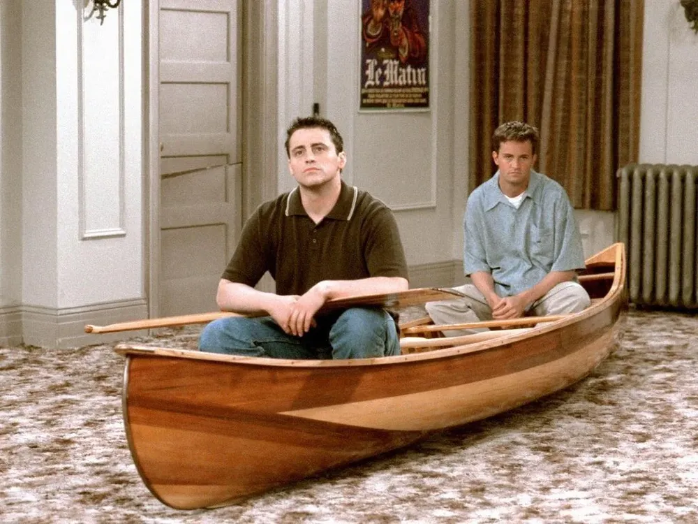 Matt LeBlanc y Matthew Perry en Friends