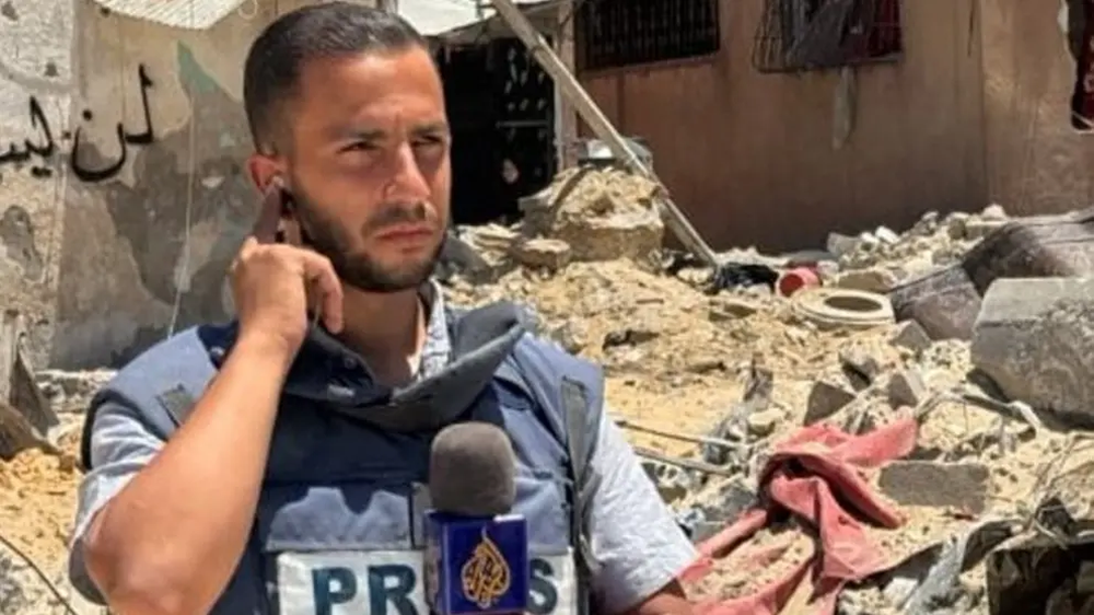 Anas Al Sharif, periodista de Al Jazeera muerto en un ataque israelí en Gaza.