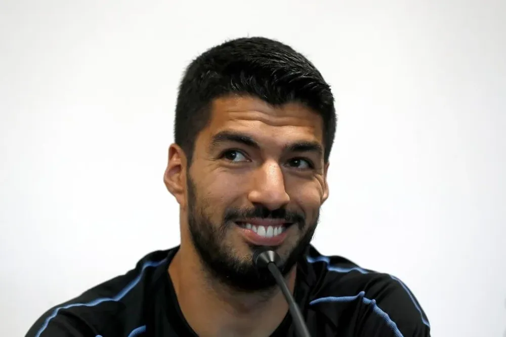 Luis Suárez en la conferencia de este martes