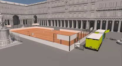El Mutua Madrid Open instalará una pista de tenis en la Plaza Mayor de la capital del 6 al 26 de abril.