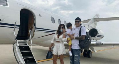 Federico Santander, su esposa y uno de sus hijos