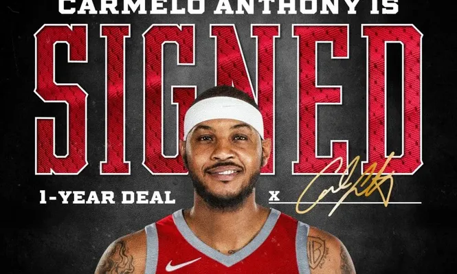 Carmelo Anthony fichó por Houston Rockets
