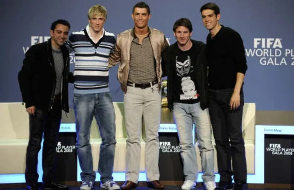 Los cinco mejores de 2008: Xavi, Torres, Ronaldo, Messi y Kaká
