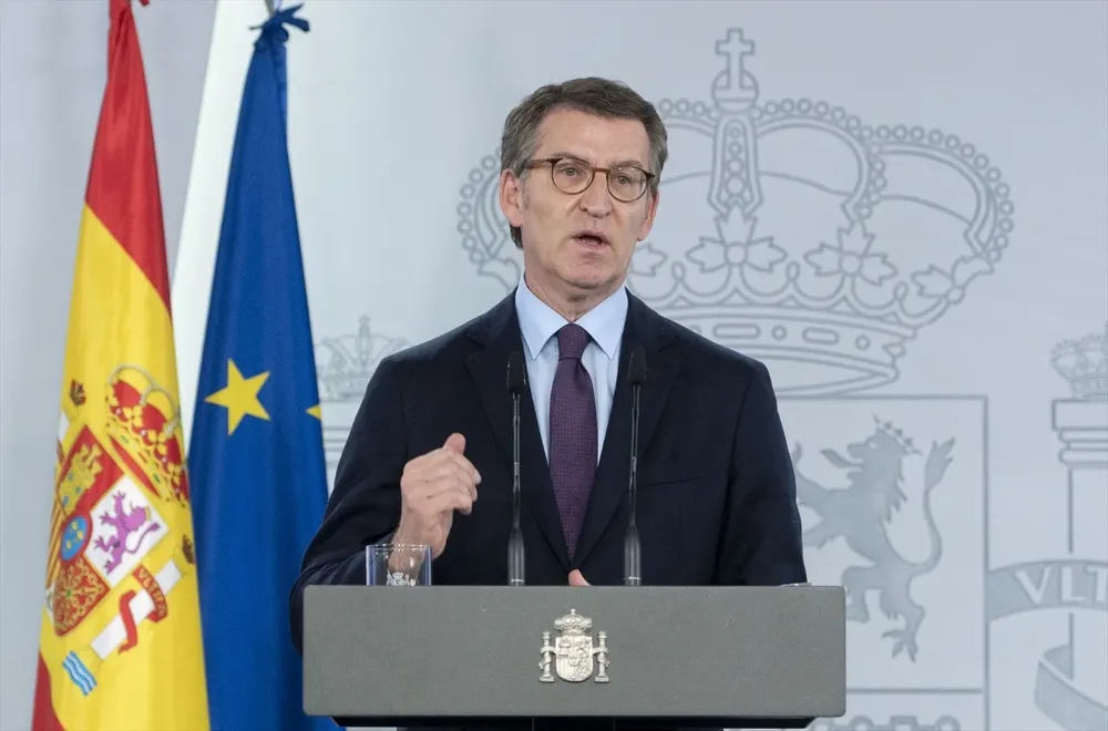 El presidente del PP, Alberto Núñez Feijóo.