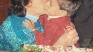 Juan Ignacio Silva junto a su abuela&nbsp;
