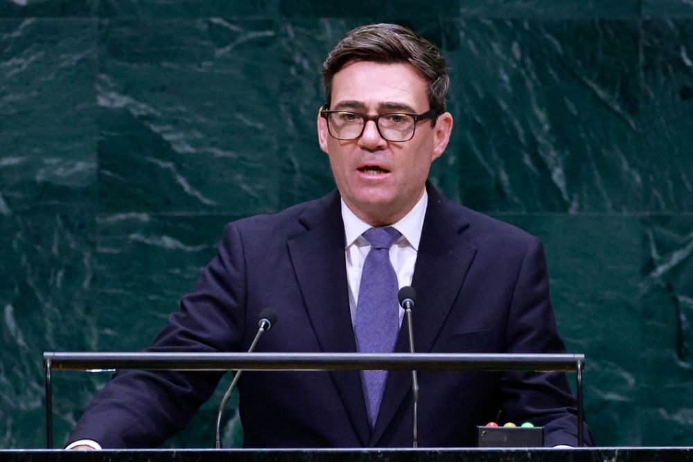 El primer ministro británico, Andy Burnham, se refirió a las Malvinas en su discurso en la asamblea de la ONU.