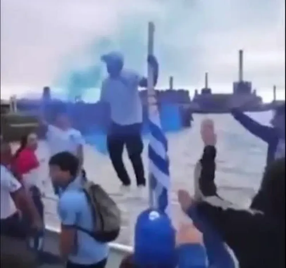 El momento del accidente