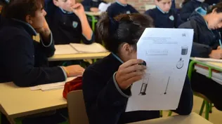 Alumnos del Liceo Impulso, en el barrio Casavalle