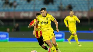 Gastón Togni en el partido ante Progreso