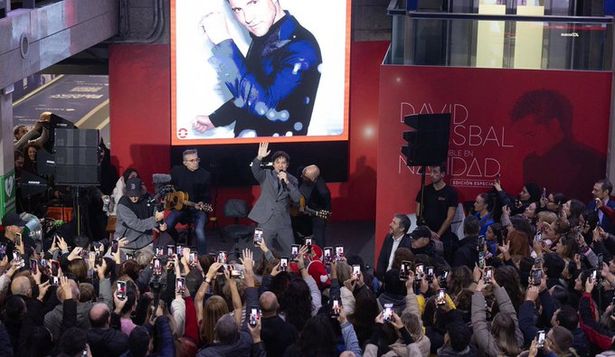 El concierto de David Bisbal en la estación de Sol, en Madrid.&nbsp;