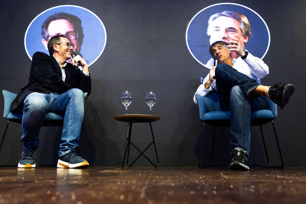 Sergio Fogel y Nicolás Jodal en el primer Foro de Capital Privado de Uruguay.&nbsp;
