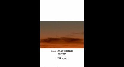 registran un cometa en el cielo uruguayo: cuando y donde observarlo