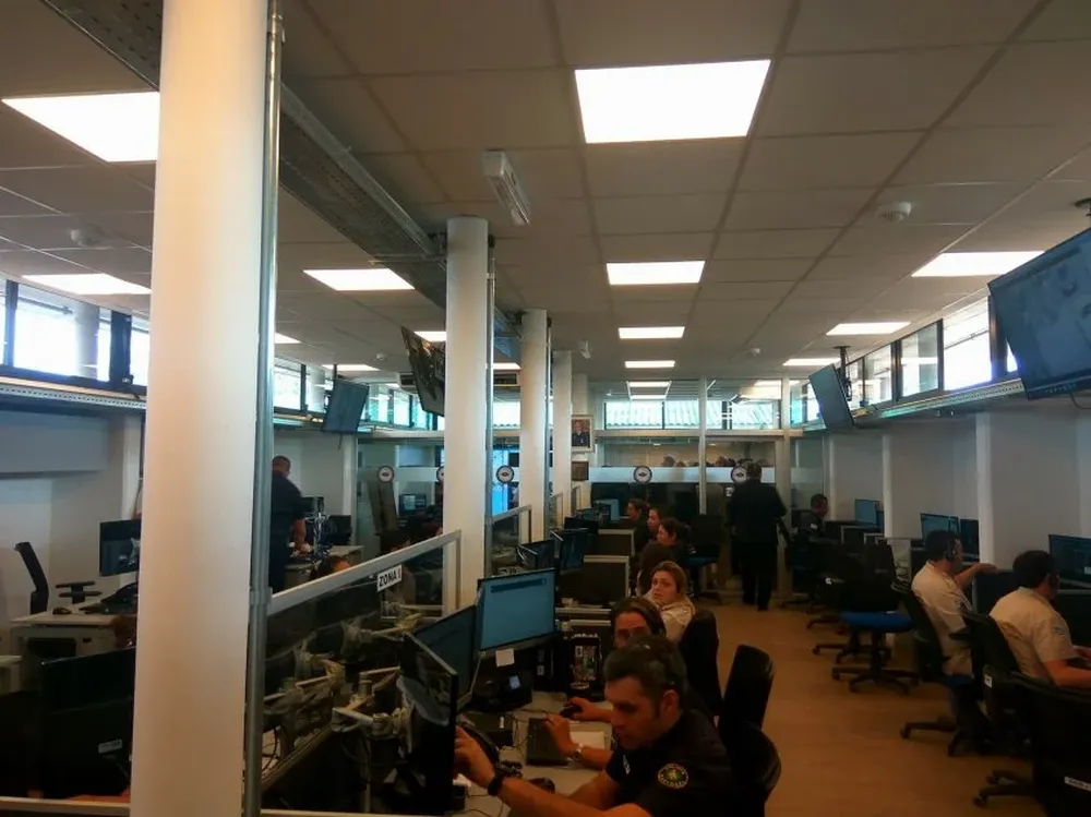 El centro de atención telefónica del 911