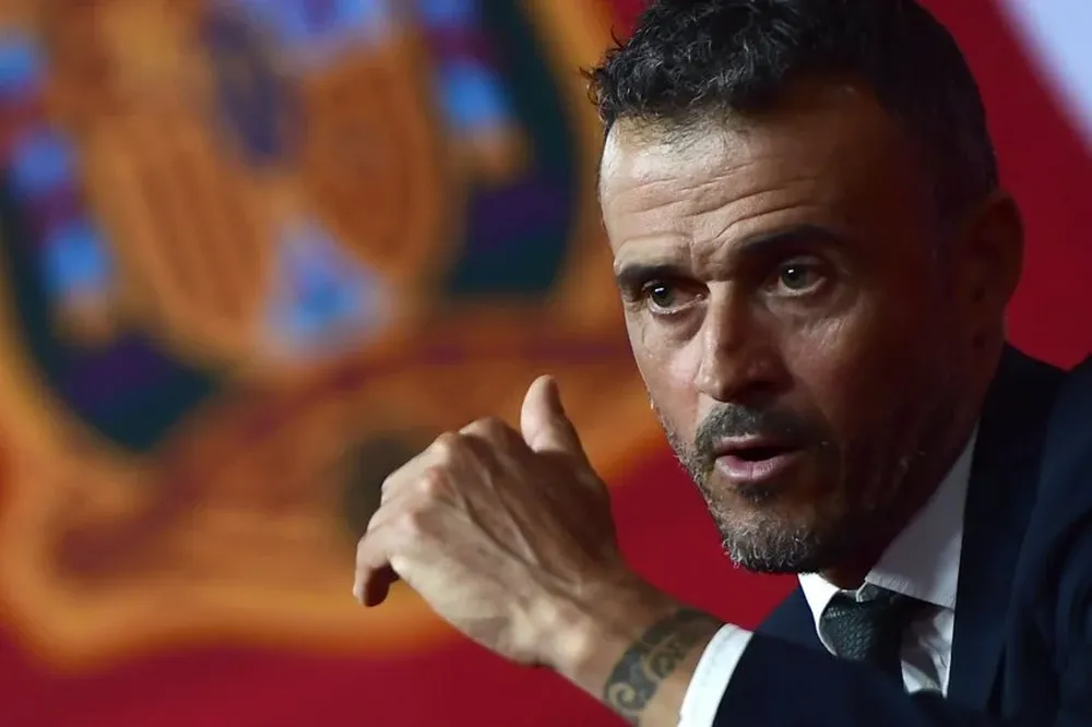 Luis Enrique en su presentación como DT de España