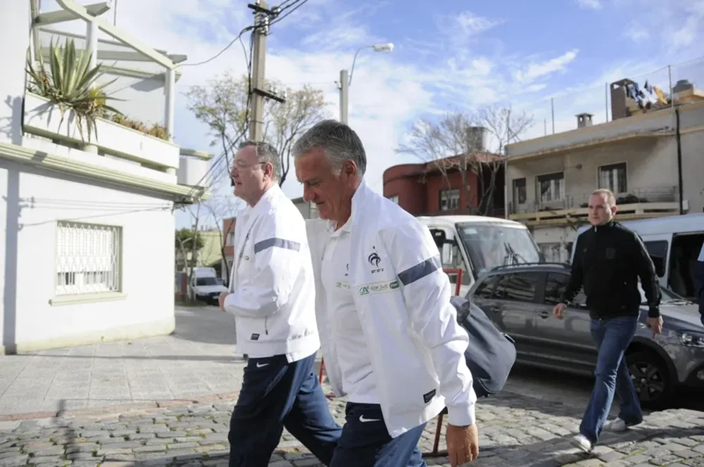 Didier Deschamps en el Parque Central