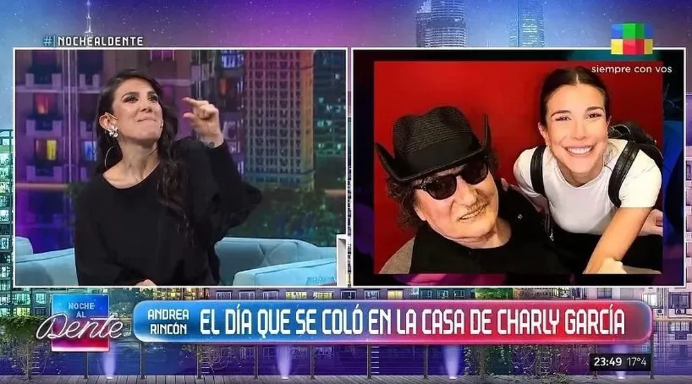 La curiosa anécdota de Andrea Rincón con Charly García