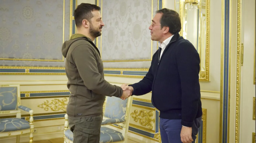 Volodimir Zelenski y José Manuel Albares